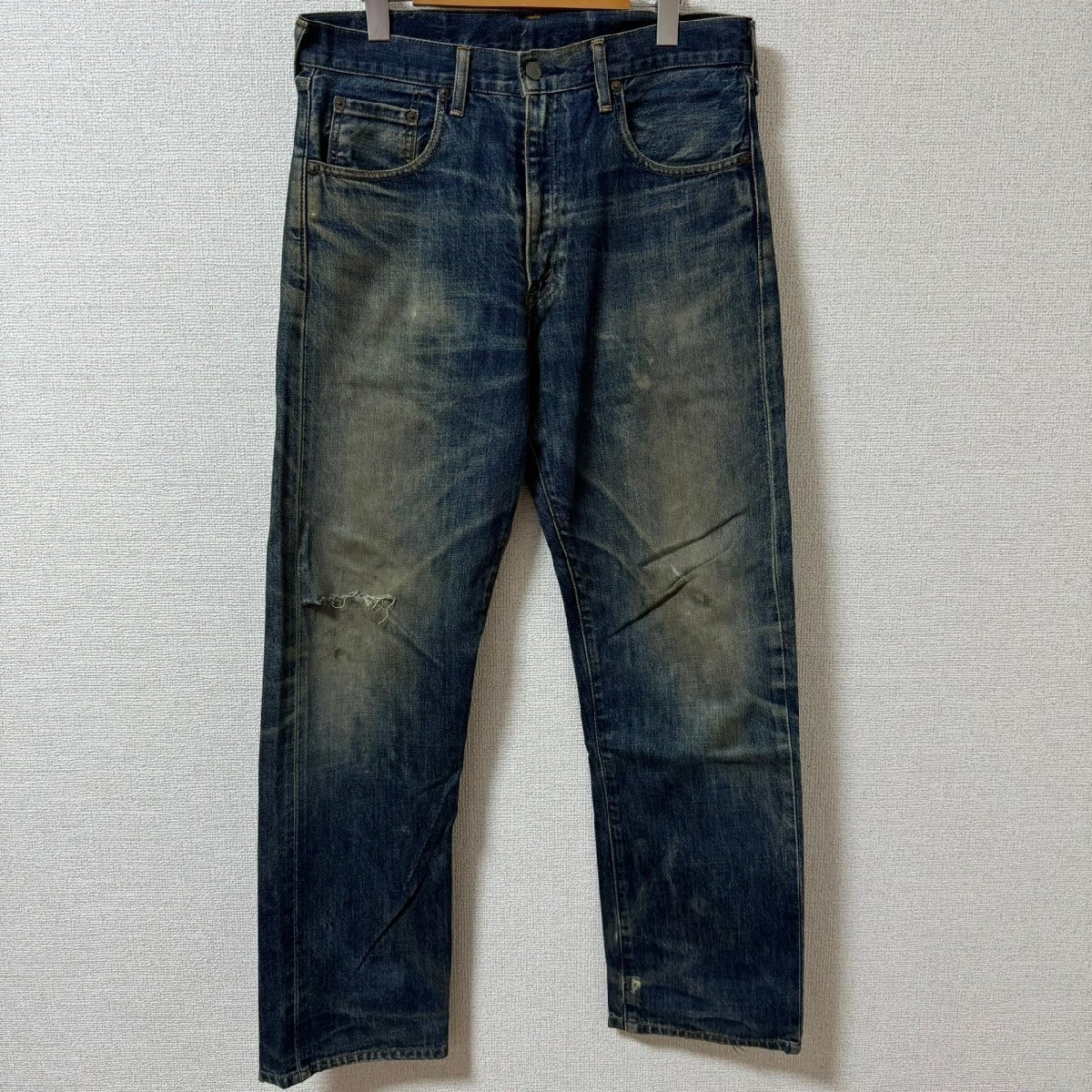 (^w^)b 日本製 LEVI'S 502 XX リーバイス ヴィンテージ クロージング デニム ジーパン レプリカ ビッグE 赤耳 TALON ジッパー W33 8011EE