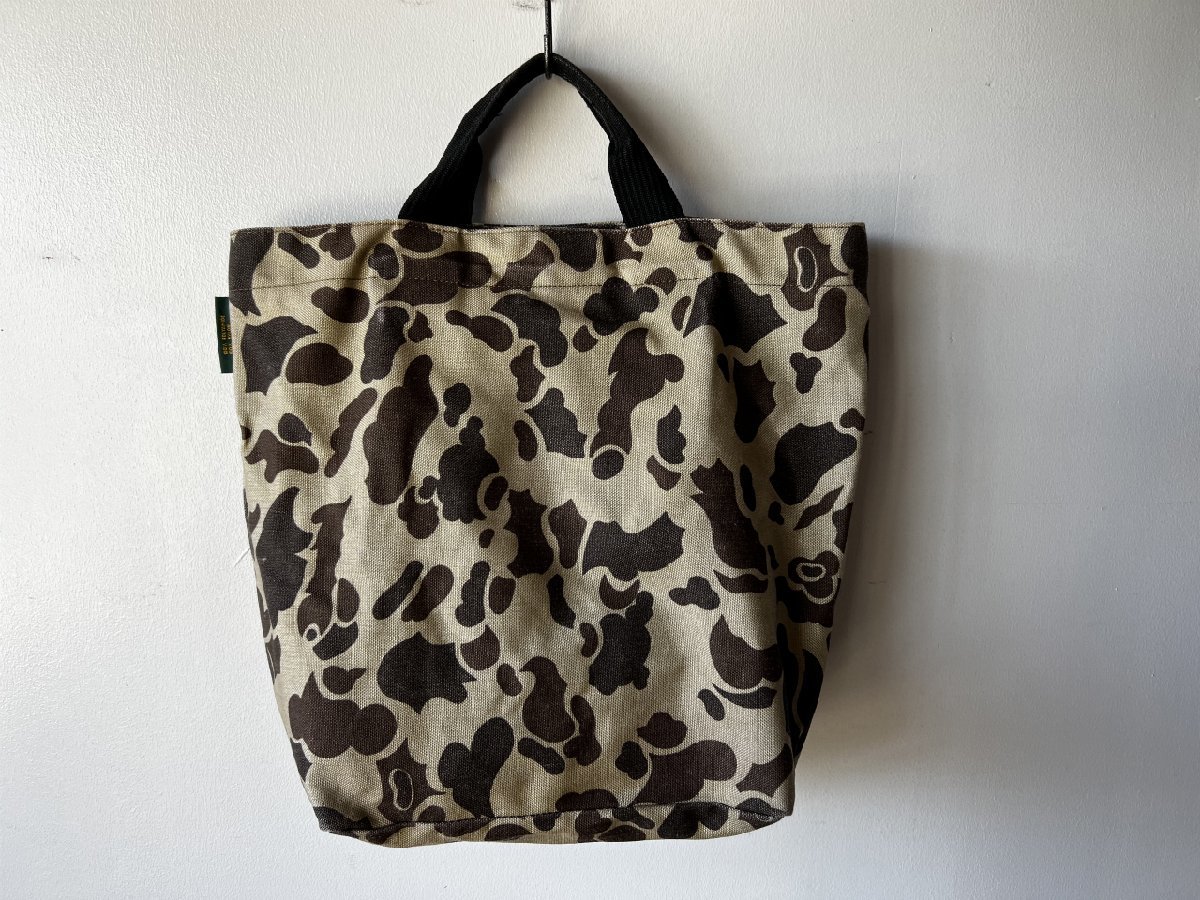 (^w^)b Herve Chapelier PARIS France made Herve Chapelier camouflage tote bag nylon Duck Hunter camouflage -juMADE IN FRANCE