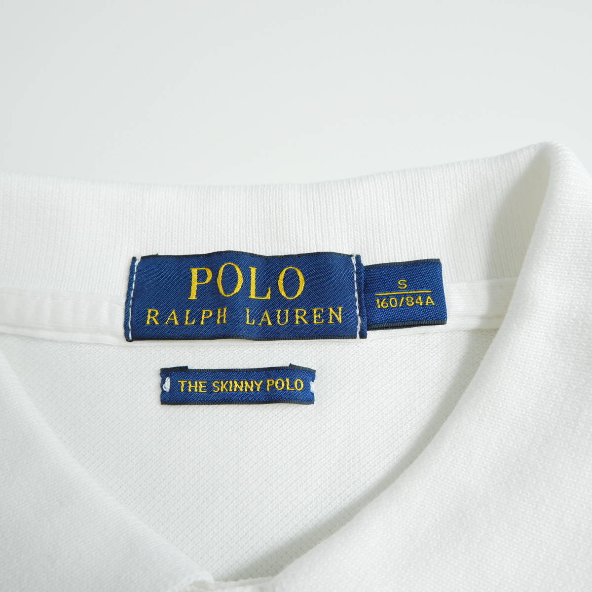 ◆美品 送料無料◆ POLO RALPH LAUREN ポロ ラルフローレン ビッグポニー 刺繍 半袖 ポロシャツ 白 ホワイト レディース S　3634A0_画像6