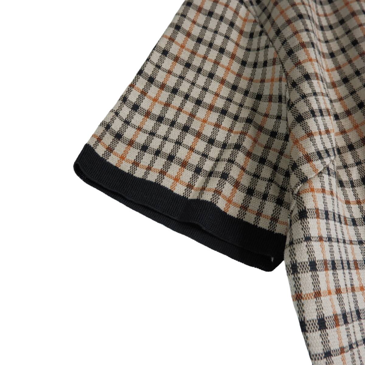 DAKSチェック柄半袖ワンピース 美品 送料無料 DAKS GOLF ダックス ゴルフ チェック柄 半袖