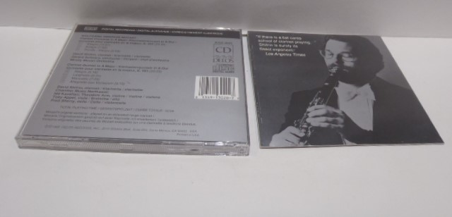シフリン　モーツァルト クラリネット協奏曲 クラリネット五重奏曲　DELOS 初期盤 CD　SHIFRIN_画像3