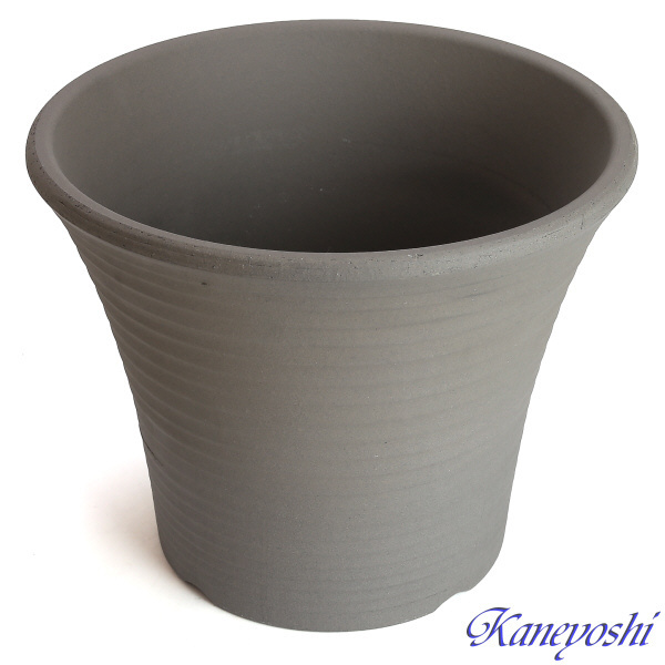 植木鉢 おしゃれ 安い 陶器 サイズ 26.5cm DLローズ 8号 古風焼 室内 屋外 グレー 色の画像3