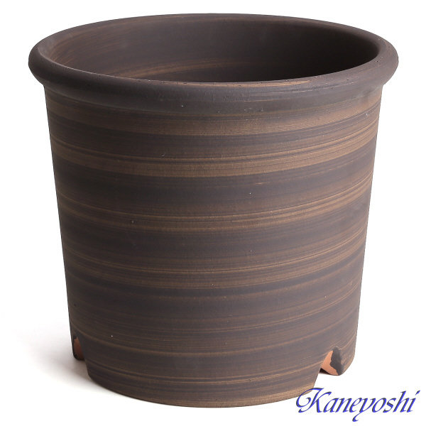  plant pot stylish cheap ceramics size 24.5cm S pot 8 number Brown interior outdoors tea color 