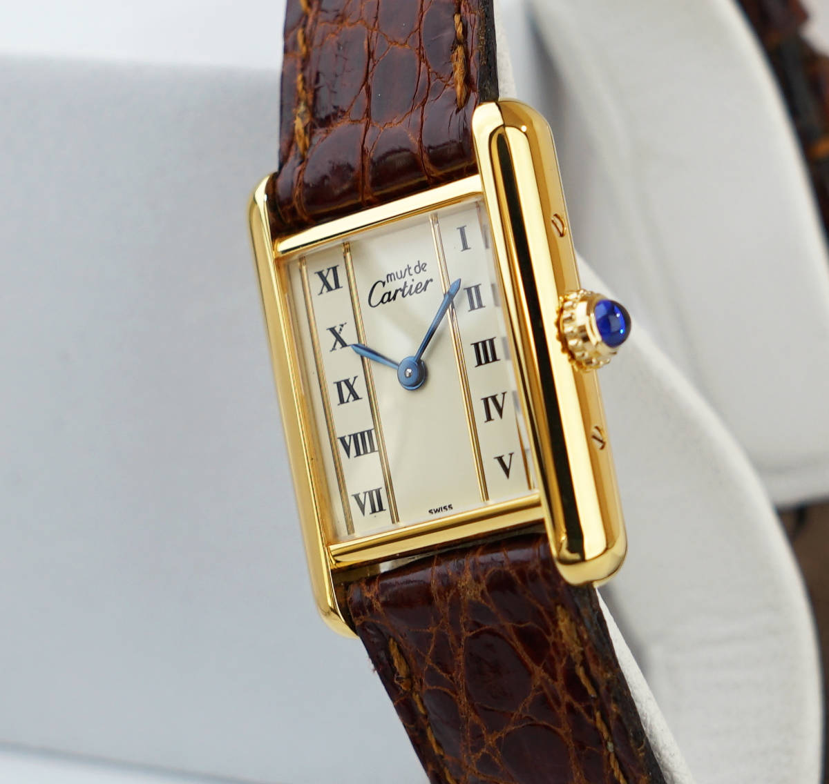 美品 カルティエ マスト タンク ゴールドライン ローマン SM Cartier_画像4