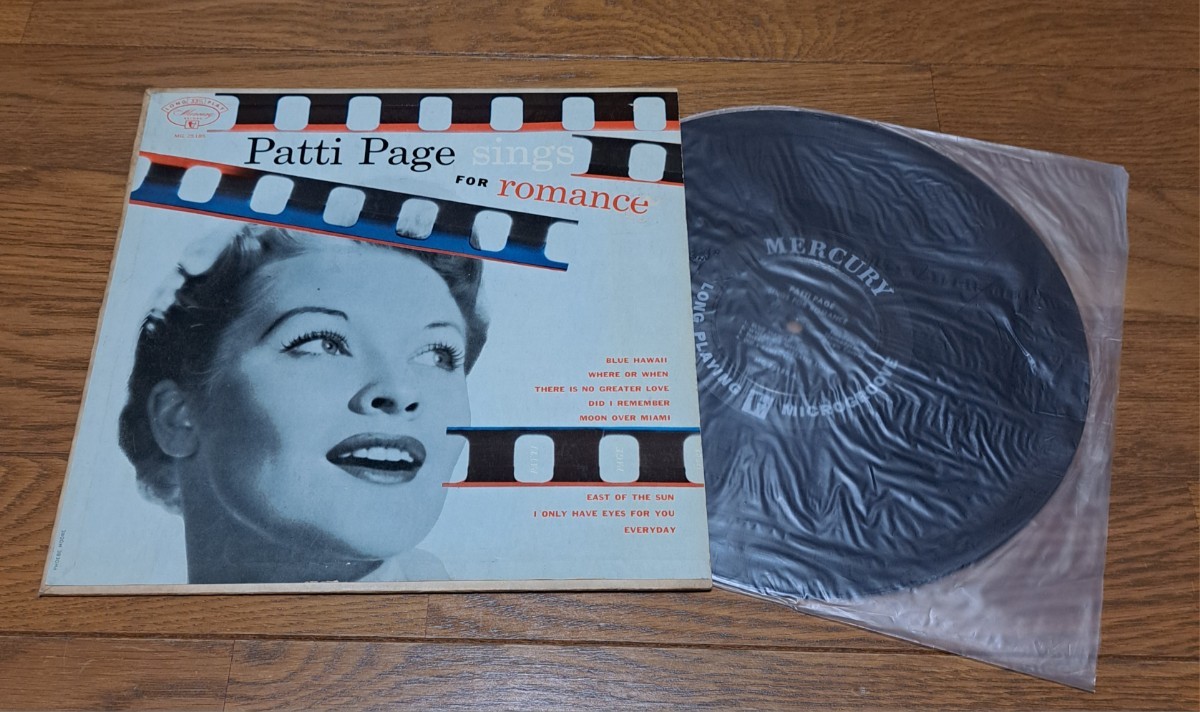 10inch/US盤 パティ・ペイジ Patti Page / Sings Songs For Romance LPの画像1