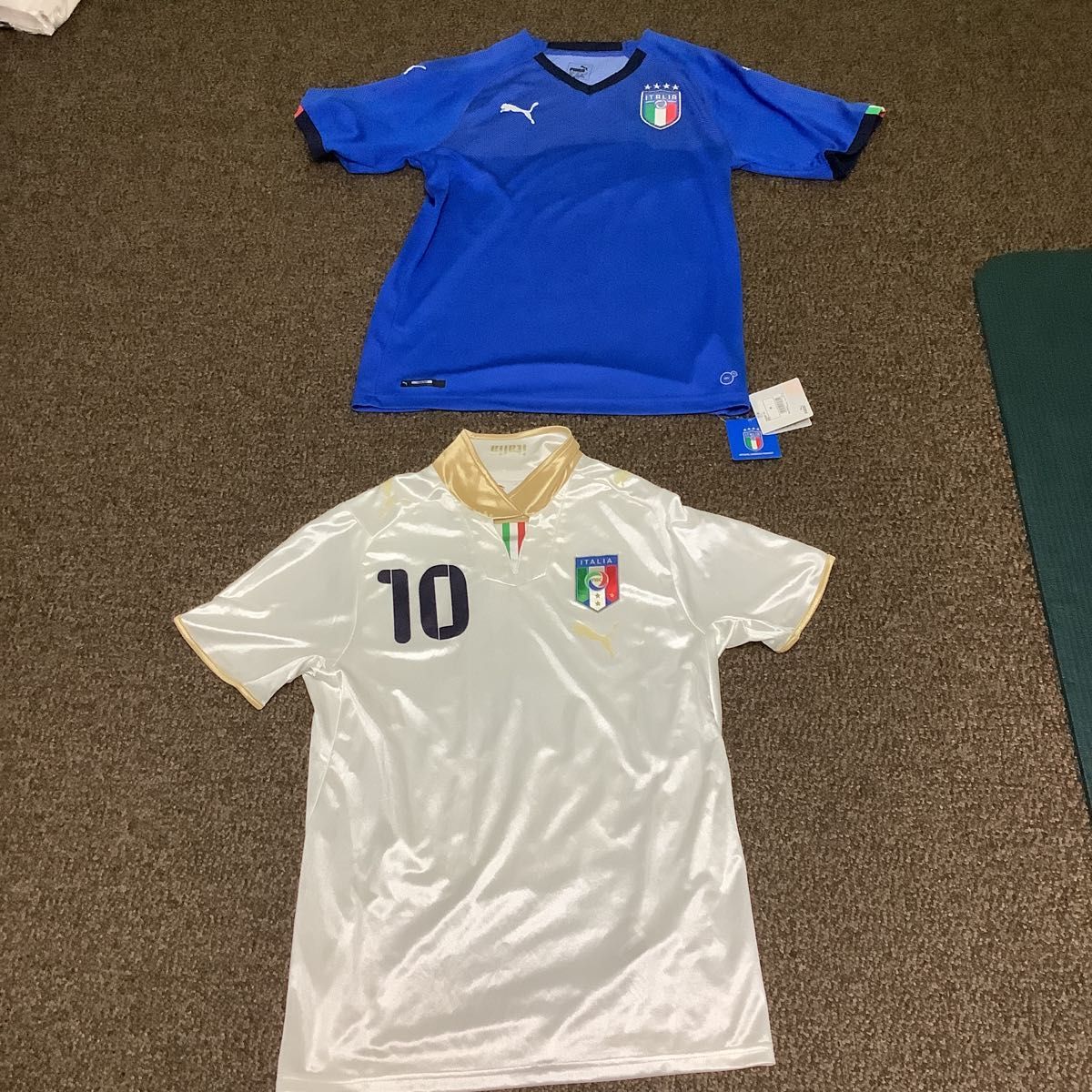 (プーマ） PUMA イタリアホームレプリカシャツ サッカー ファンアイテム ７５２２８１−０１ ＢＬＵ　サッカー　フットサル
