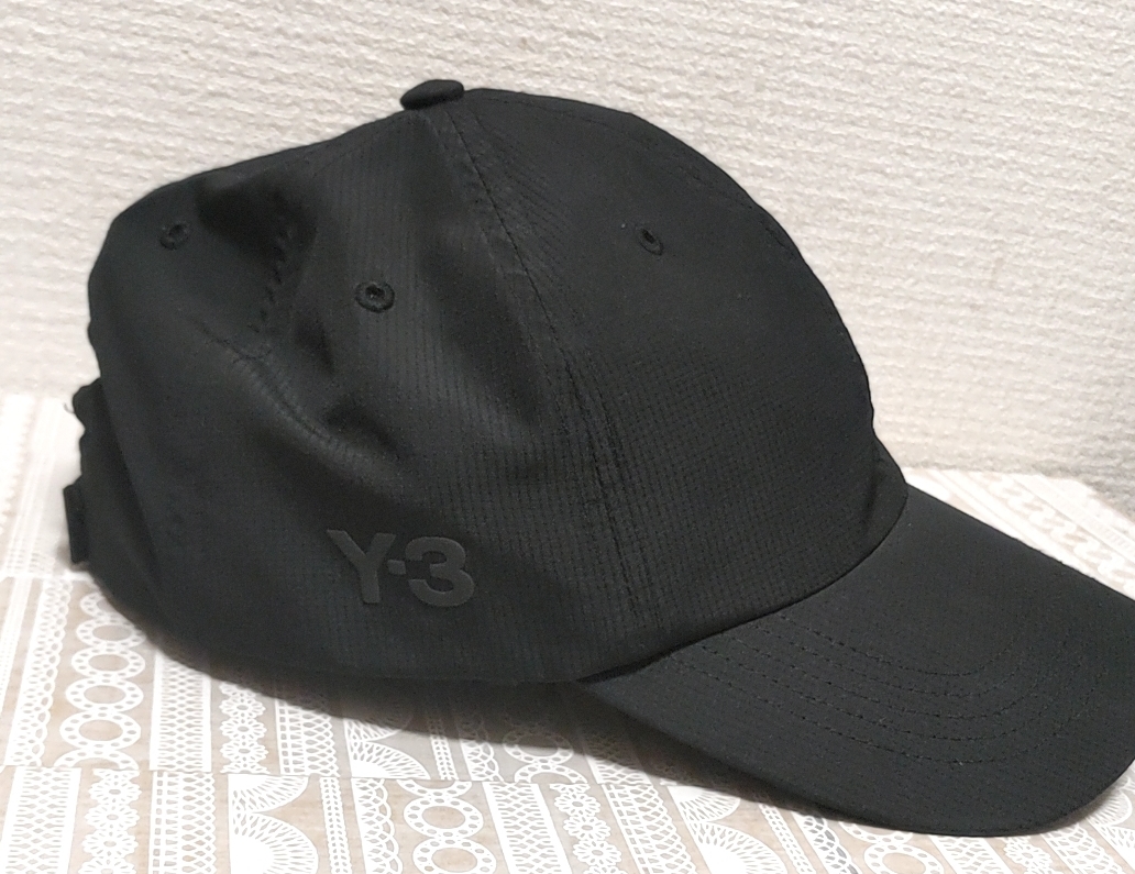 Y-3 ワイスリー Yohji Yamamoto キャップ 黒 ロゴ_画像3