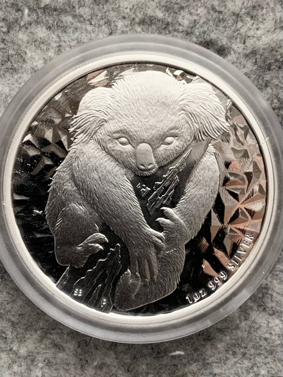 オーストラリア　コアラ銀貨　2007年　1ドル銀貨（1オンス）/コインカプセル付_画像1