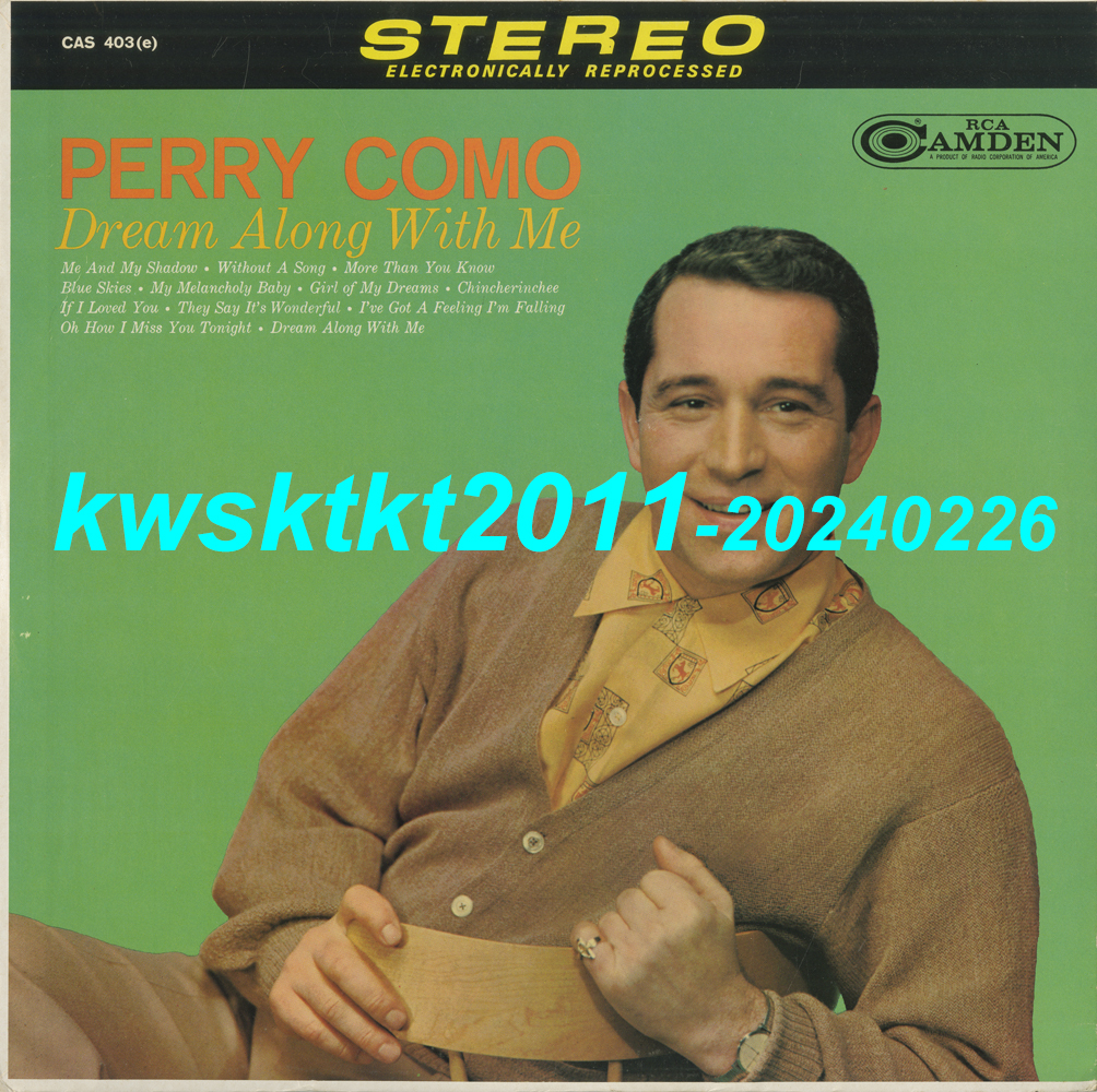 CAS-403★Perry Como　Dream Along With Me_画像1