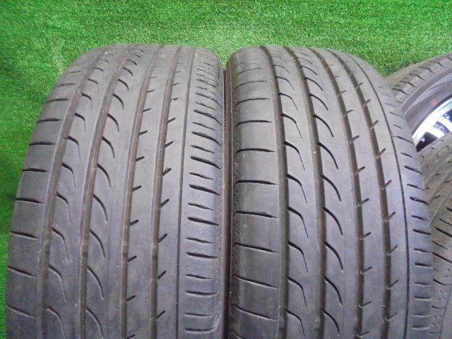 5EJ719AE15) 送料無料 225/45R18 ヨコハマタイヤ BluEarth RV-02 夏タイヤ+18インチホイール4本セット 2018年製 RB1 オデッセイにて使用_画像7