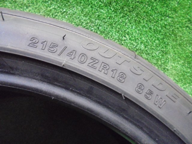 5FB714 BE10)) 送料無料 2023年製 215/40ZR18 APTANY SPORT macro RA301 18インチ夏タイヤ2本セット サマータイヤ_画像7