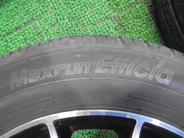 5FB627 AC3*)) 送料無料 2022年製 205/60R16 Maxrun EfficIa 夏タイヤ+16インチアルミホイール4本セット_画像3