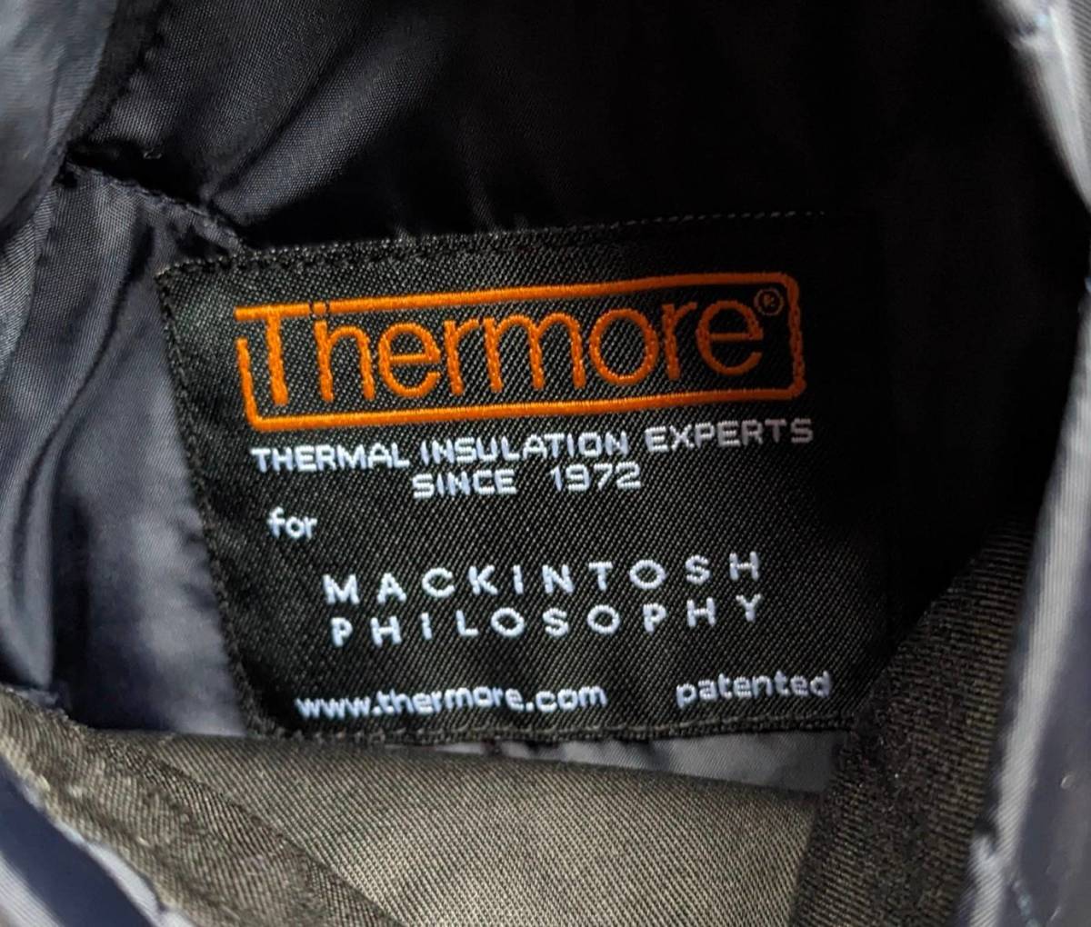 マッキントッシュ ウール キルティング ジャケット 中綿 Thermore サーモア 使用で保温性抜群 リバーシブル 38 Mサイズ相当_画像6