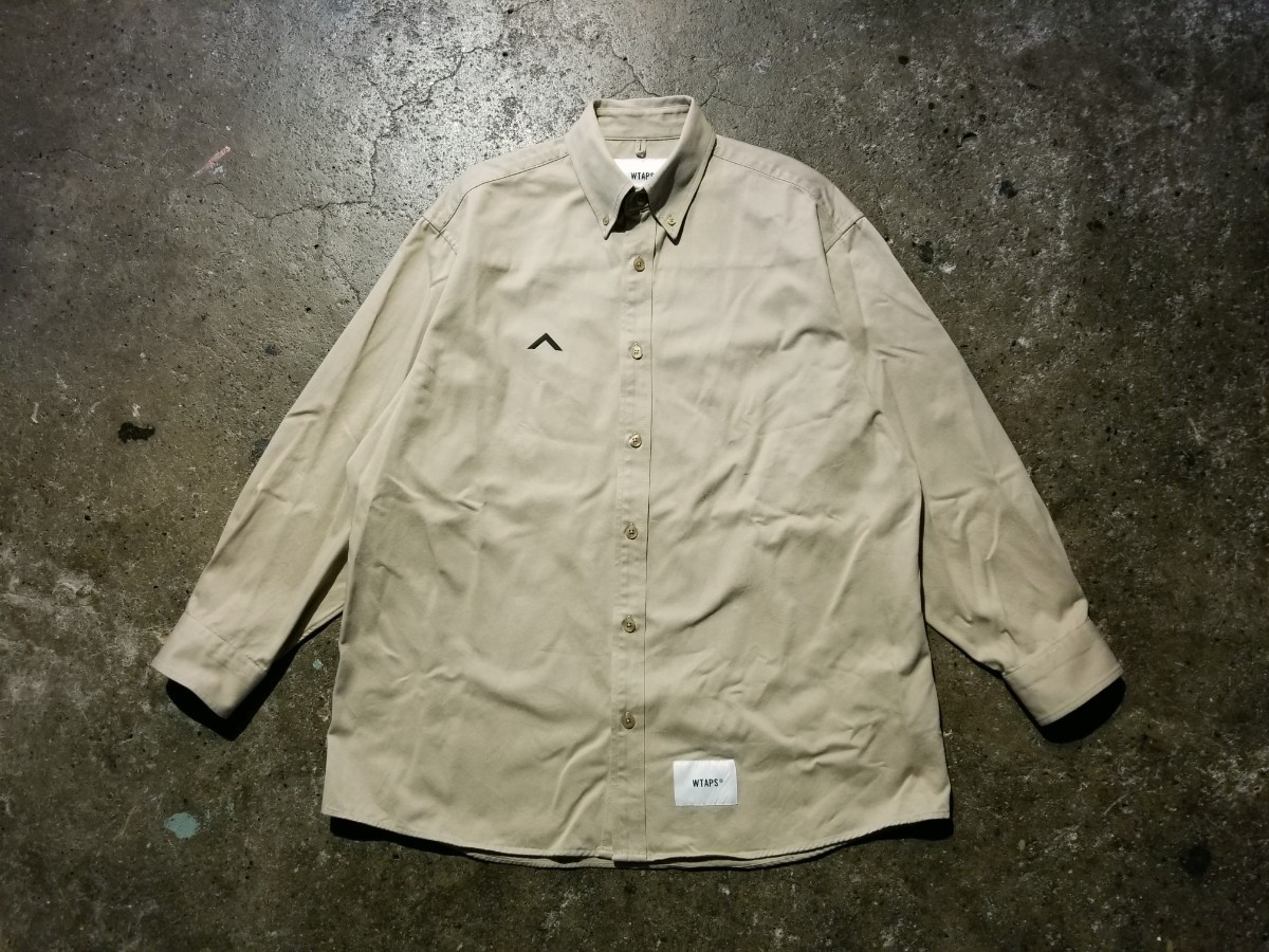 WTAPS 22ss BD 01 LS/COTTON. TWILL ダブルタップス ボタンダウンシャツ 221GWDT-SHM01