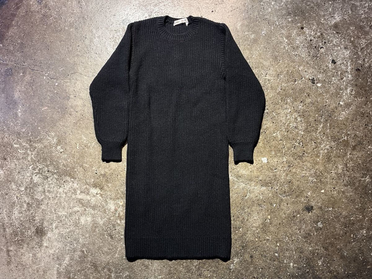 COMME des GARONS 85aw ペイント加工 ロゴデザイン ロングニット コムデギャルソン 1985aw 80s 川久保玲期 GN-050080 _画像2