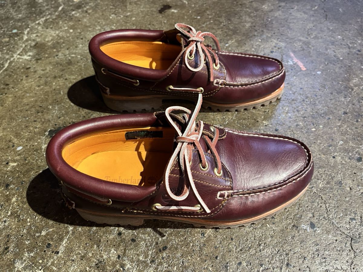 Timberland moccasin shoes 3-eye lug ティンバーランド モカシンシューズ スリーアイ ラグ 26㎝ _画像6
