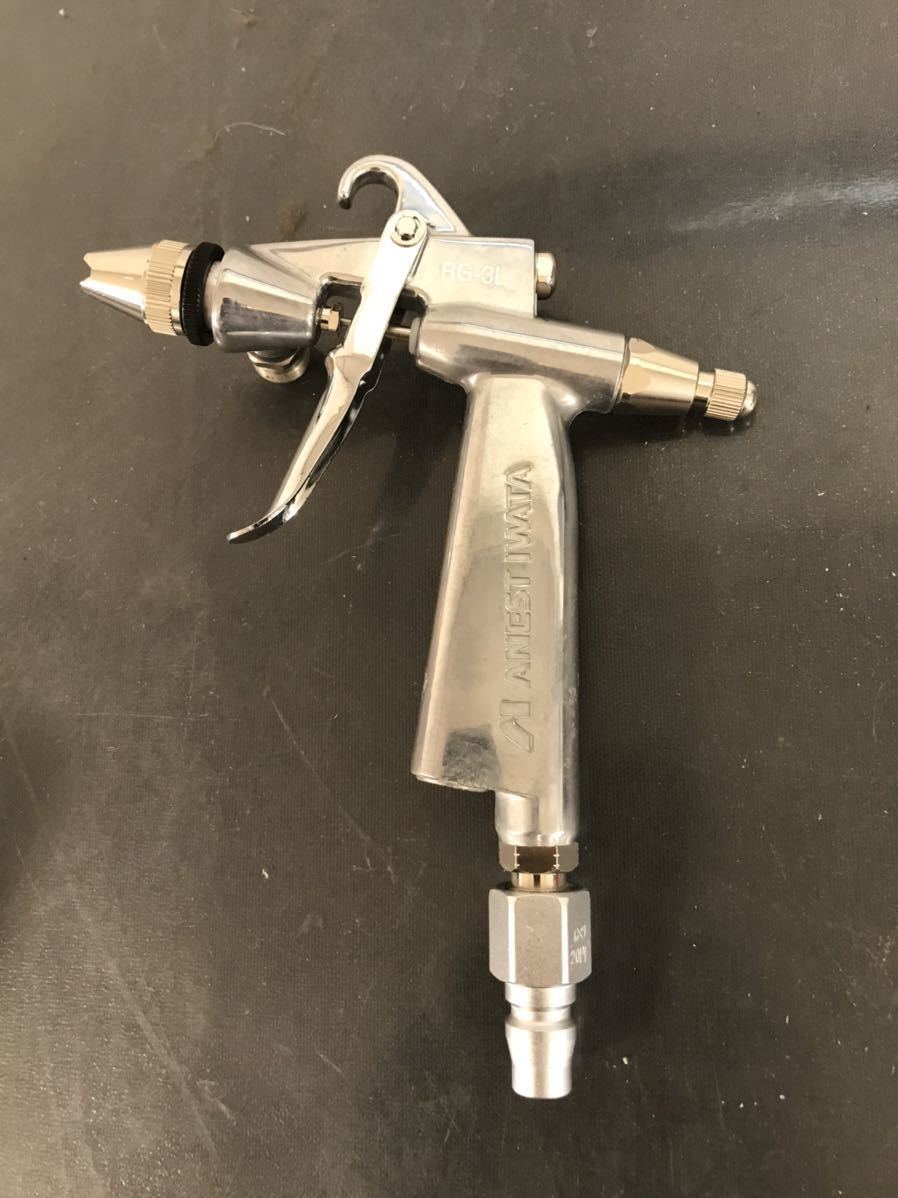 アネスト岩田 RG-3L-1 丸吹スプレーガン Baby series SPRAY GUN ANEST IWATA 塗装用 ペイント 現状品B38A_画像3