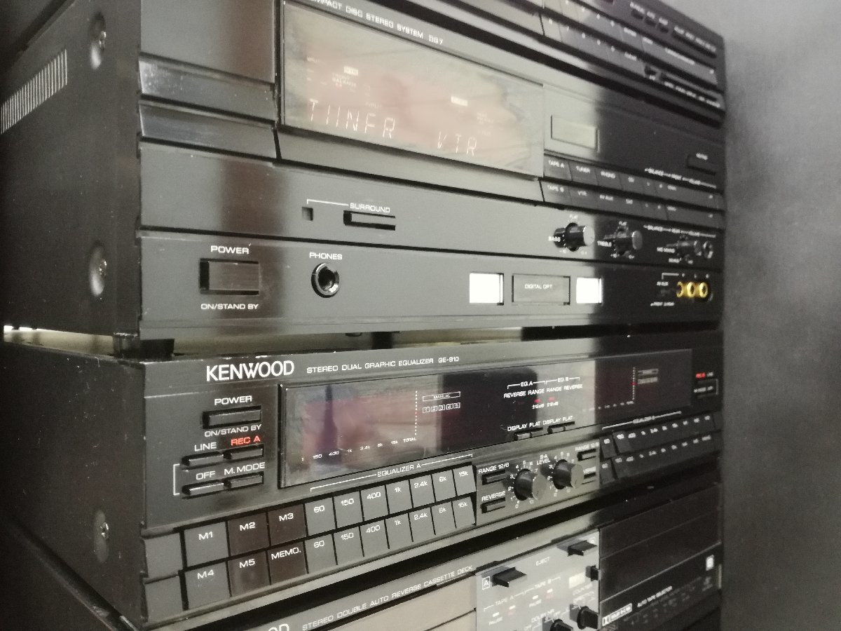 ■アラフィフ世代興奮!!KENWOOD ROXY DG7 1987年・ケンウッド・ロキシー・システムコンポ・バブルコンポ・ミニコンポ■整備済■札幌★下取の画像3