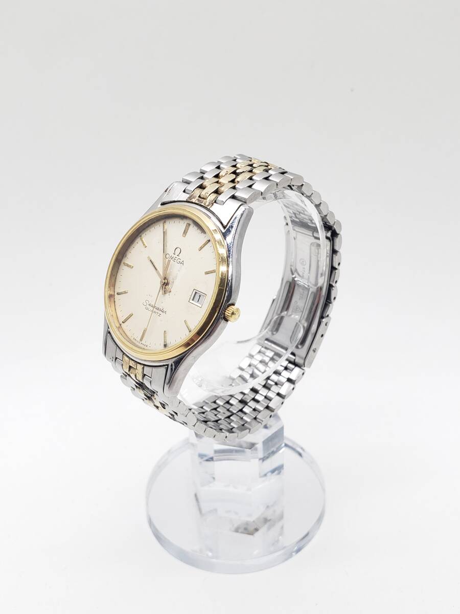 ジャンク品 OMEGA オメガ シーマスター 1430 デイト シルバー文字盤 メンズ腕時計