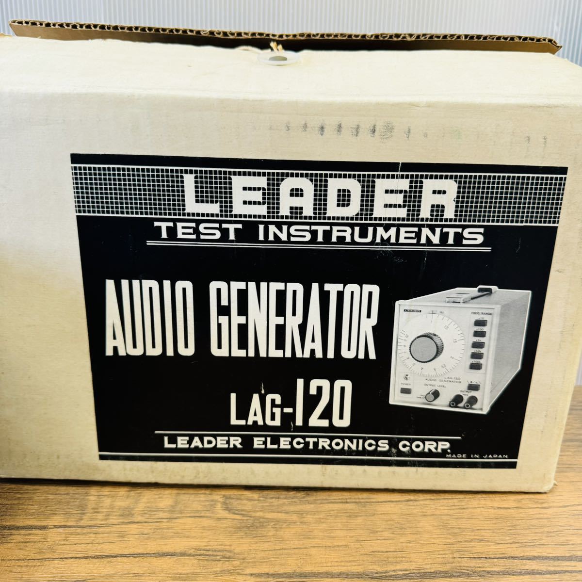 V351 リーダー電子㈱ AUDIO GENERATOR LAG-120A 通電OK 現状品　LEADER _画像2