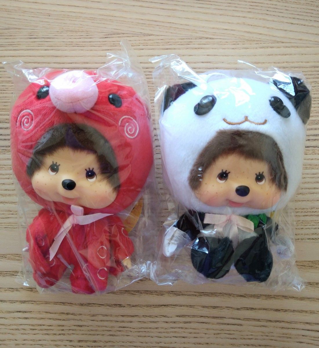 新品 ちゃめっこクラブ モンチッチ 2個セット パンダ タコ 新品 ちゃめっこクラブ モンチッチ 2個セット パンダ タコ