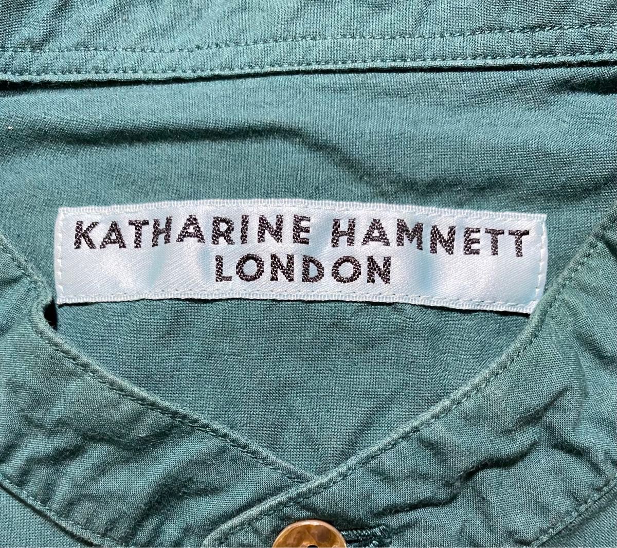 KATHARINE HAMNETT キャサリンハムネット バンドカラーシャツ M