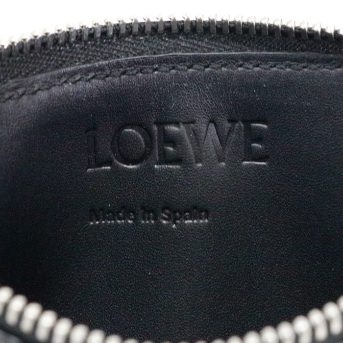 ロエベ LOEWE コイン カードホルダー ソフトグレインカーフ アナグラム C660Z40X05 ブラック 中古 max07008_画像7