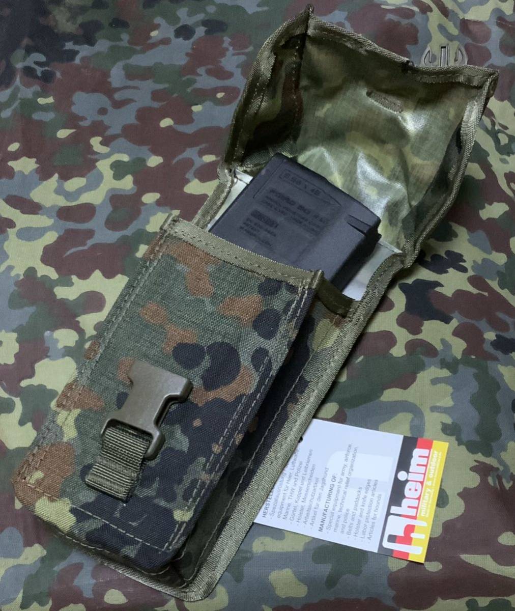 ドイツ連邦軍 ドイツ軍 G36マガジンポーチ システム95 Heim 新品 未使用 シングルマガジン G36 最新モデル フレックターン 迷彩_画像5