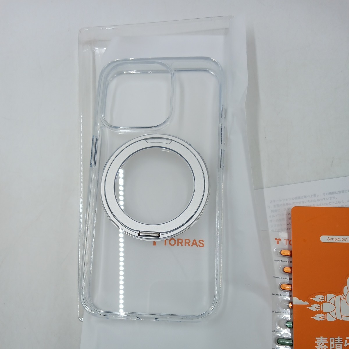 ☆ TORRAS UPRO CASE make your stand iPhone15 Pro ケースクリア ケース 未使用_画像5