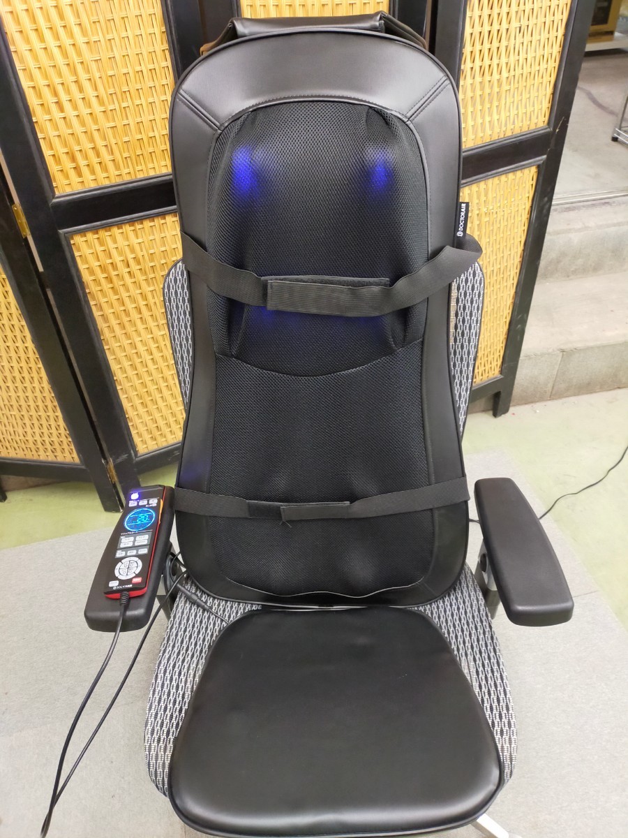 ●DOCTOR AIR 3D MASSAGE SEAT PREMIUM MS-002 ドクターエア マッサージシート プレミアム ブラック ※椅子は付属しません_画像2