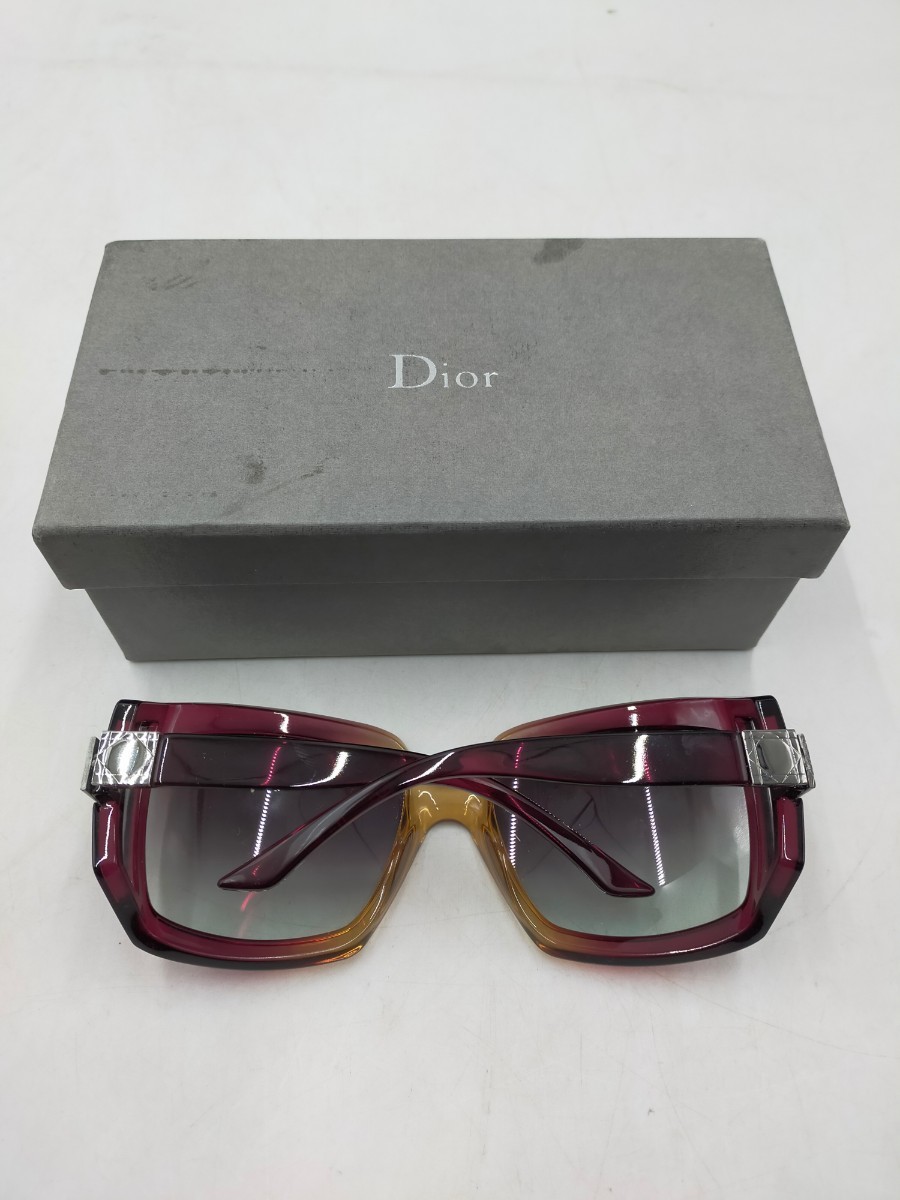 ○Dior サングラス DIOR611 LU25M 58□19 120\ ディオール パープル グラデーション_画像2