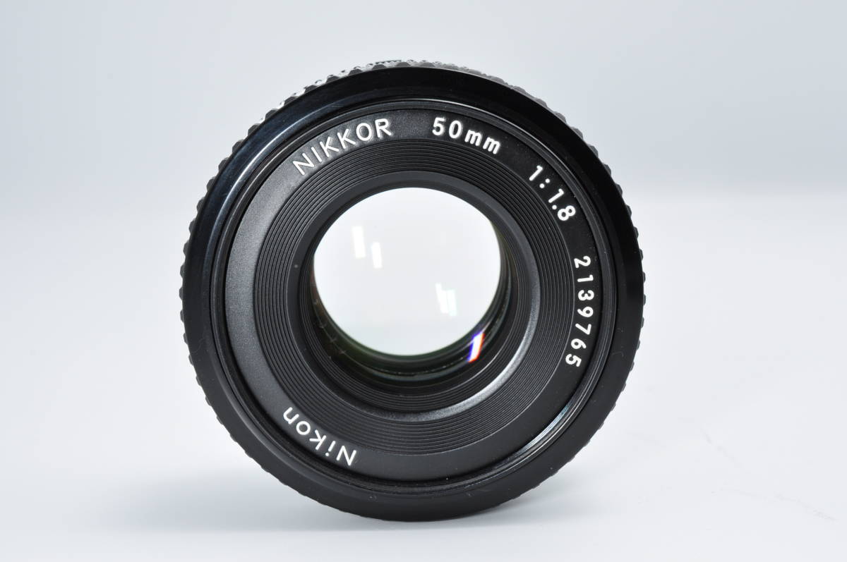 【極上美品】ニコン Nikon Ai-s AIS 50mm F1.8 パンケーキレンズ 単焦点 Fマウント Ai-S #0141_画像6