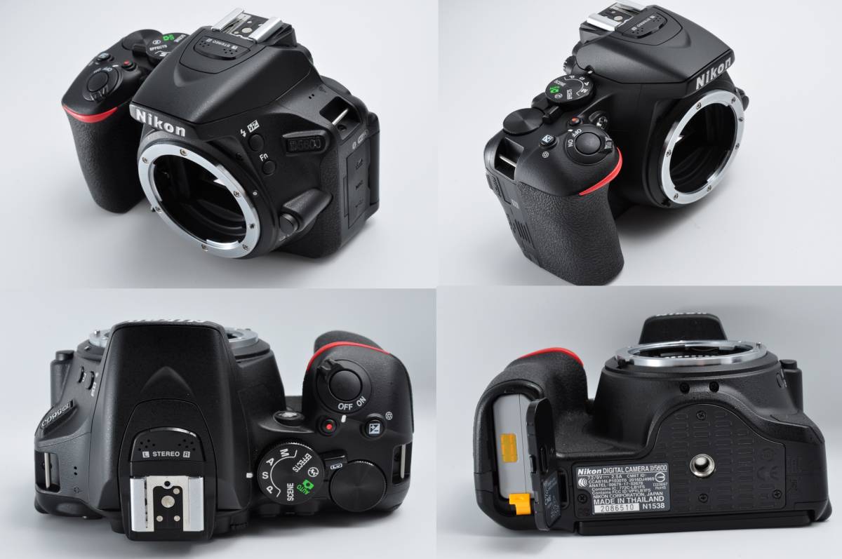 【美品】Nikon ニコン D5600 ダブルズームキット デジタル一眼レフカメラ 元箱付き シャッター数2,134 #0125_画像4