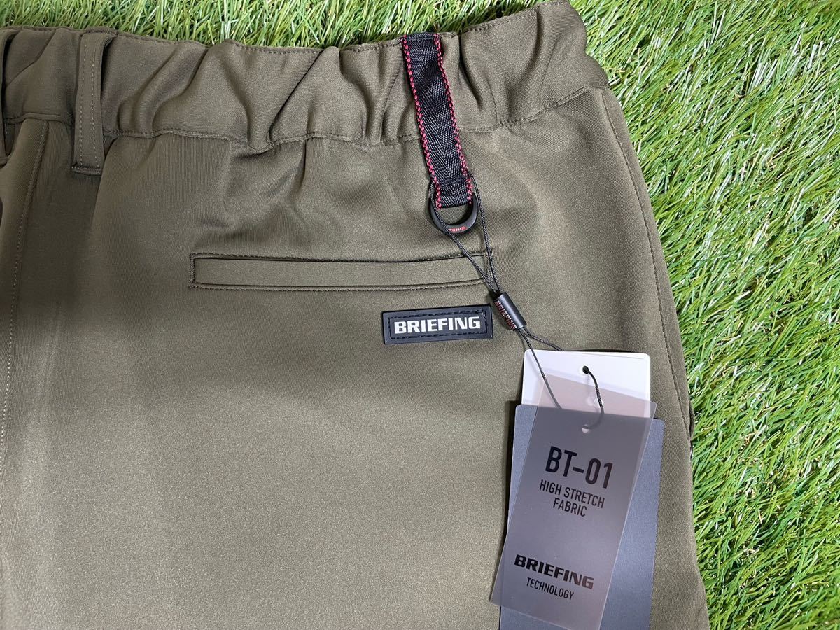 【新品】ブリーフィング ゴルフ BRIEFING GOLF MENS 3D LOGO SLIM PANTS オリーブ　サイズXL OLIVE パンツ 【未使用】