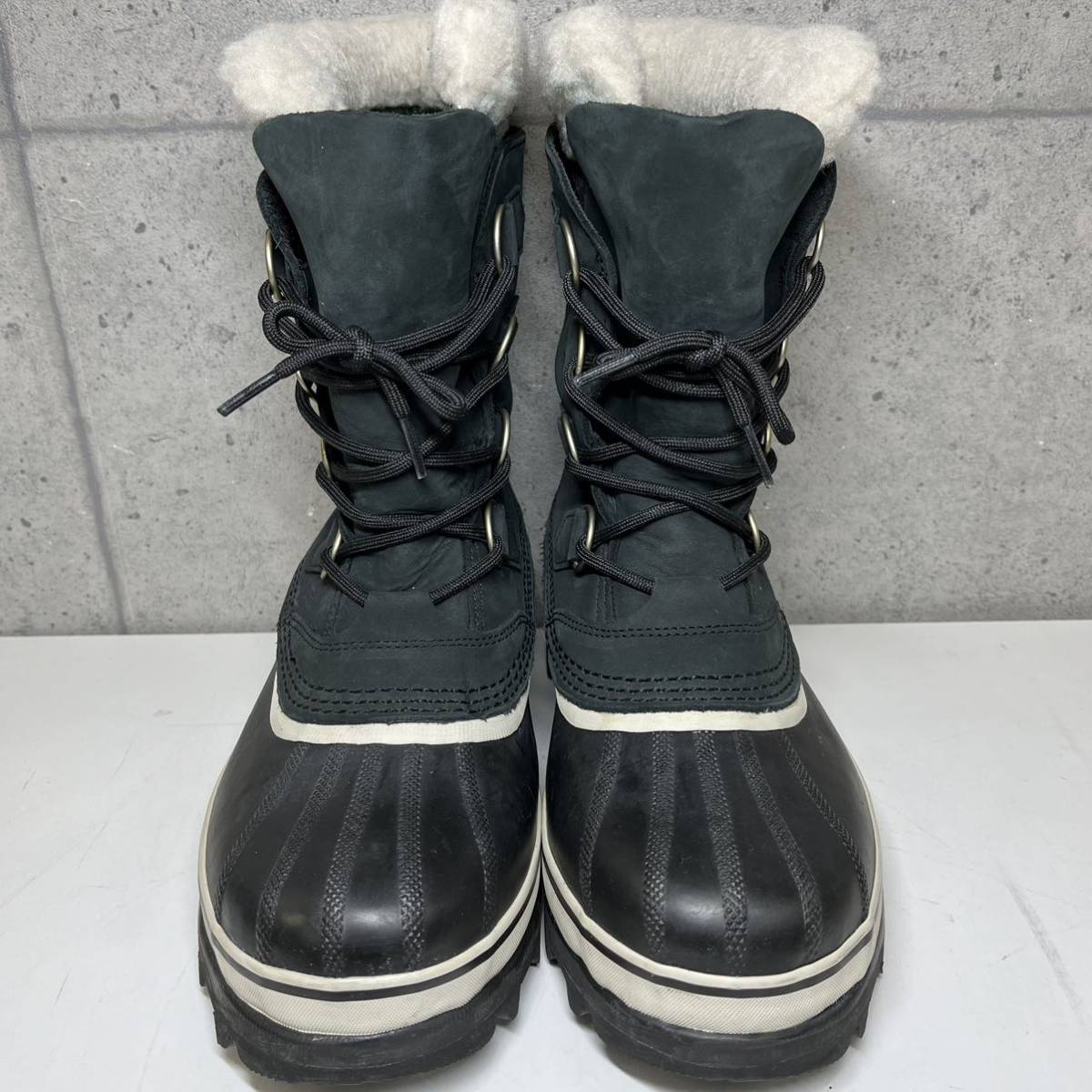 ◎【SOREL/ソレル】CARIBOU/カリブー NL1005-011 25cm UK6 EUR39 スノーブーツ ウィンターブーツ ブラック 冬靴 防水 防寒 アウトドア_画像2