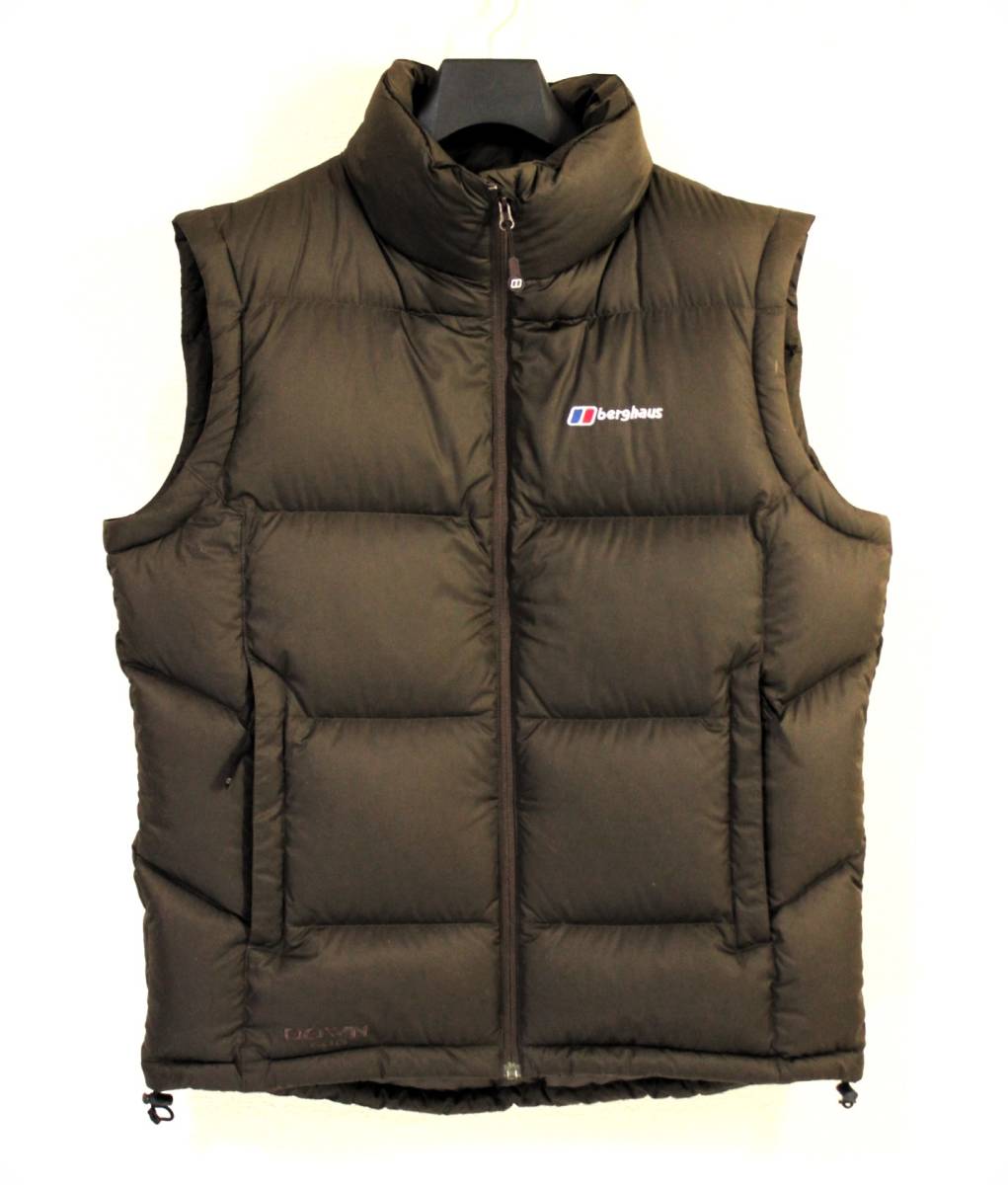 *berghaus bar g house *#33951 DOWN600 Akka down vest Brown men's :L