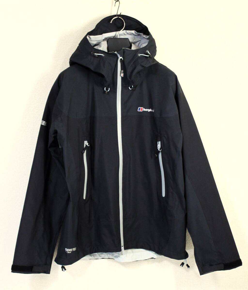 訳あり◆berghaus バーグハウス◆#34194 GORE-TEX ゴアテックス TEMPERANCE II JACKET 撥水ジャケット 黒:L_画像1