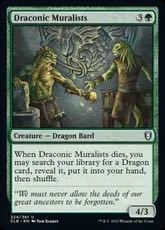 (224)《ドラゴンの壁画家/Draconic Muralists》[CLB] 緑U [AG-MTG] 英語版　数枚在庫あり_画像1