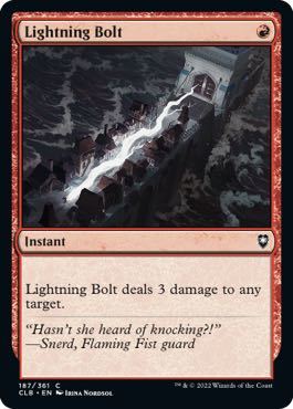 (187)《稲妻/Lightning Bolt》[CLB] 赤C [AG-MTG] 英語版_画像1