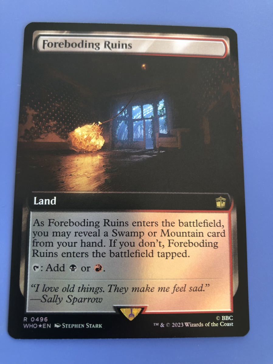 【AG-MTG】【Foil】(496)■拡張アート■《凶兆の廃墟/Foreboding Ruins》[WHO-BF] 英語版　1枚　マジックザギャザリング_画像1