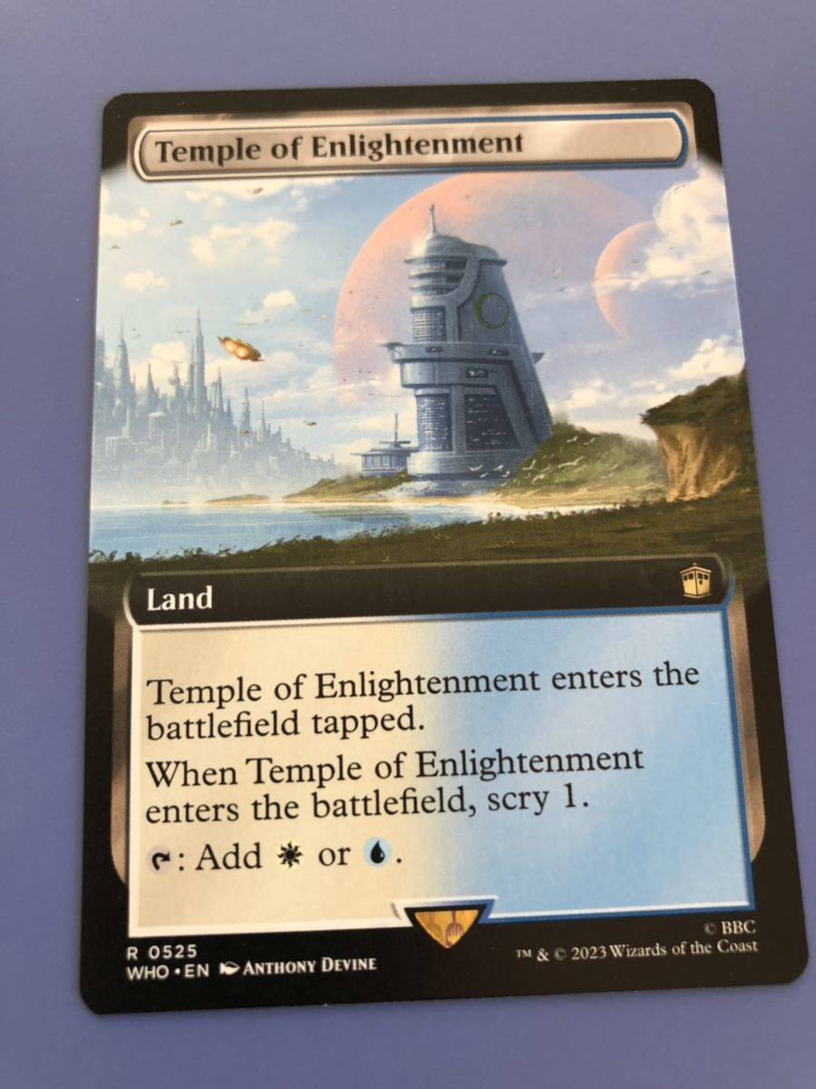 【AG-MTG】 (525)■拡張アート■《啓蒙の神殿/Temple of Enlightenment》[WHO-BF] 土地R 英語版　1枚　マジックザギャザリング_画像1