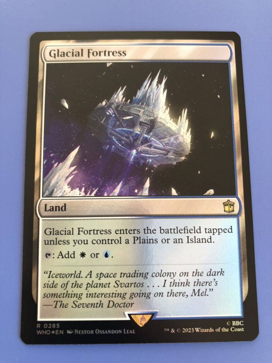 【AG-MTG】【Foil】(285)《氷河の城砦/Glacial Fortress》[WHO] 英語版　1枚_画像1