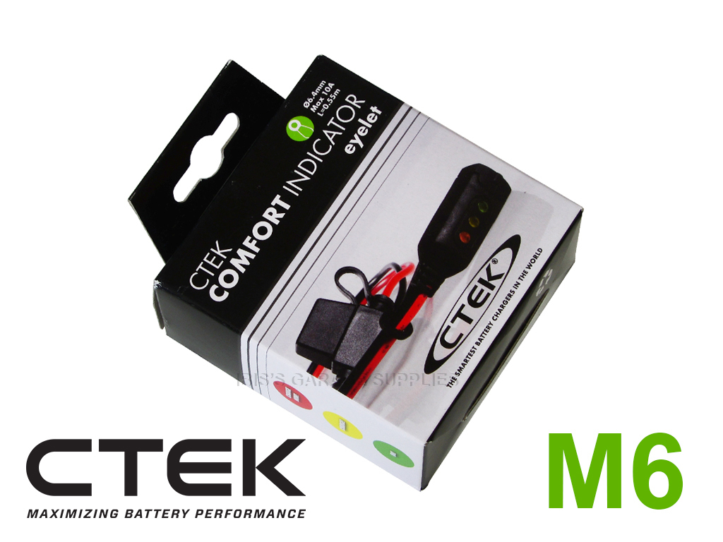 CTEK MXS 5.0 シーテック バッテリー チャージャー インジケーター付 M6アイレット セット 最新 新世代モデル 日本語説明書付_画像5
