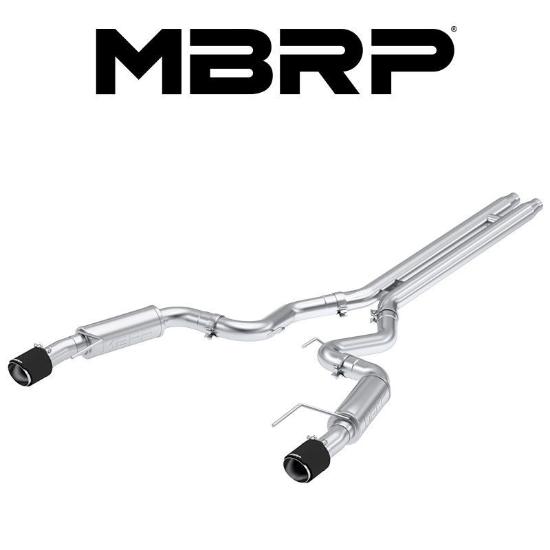 MBRP 2024- フォード マスタングGT 5.0L V8 S650 キャットバック エキゾースト レース ブラックTip 正規輸入品_画像1
