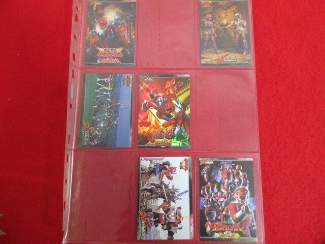 （RS212）美品　星獣戦隊ギンガマン　メガレンジャー/ゴーゴーファイブ　カード6枚(460～463/464～468) スーパー戦隊 大人のコレクション_画像1
