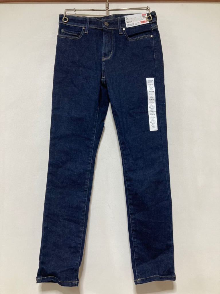 A-1250 タグ付き UNIQLO JEANS ユニクロ デニムパンツ ウルトラストレッチジーンズ W24 レディース スキニー ストレッチ ジーパンの画像1