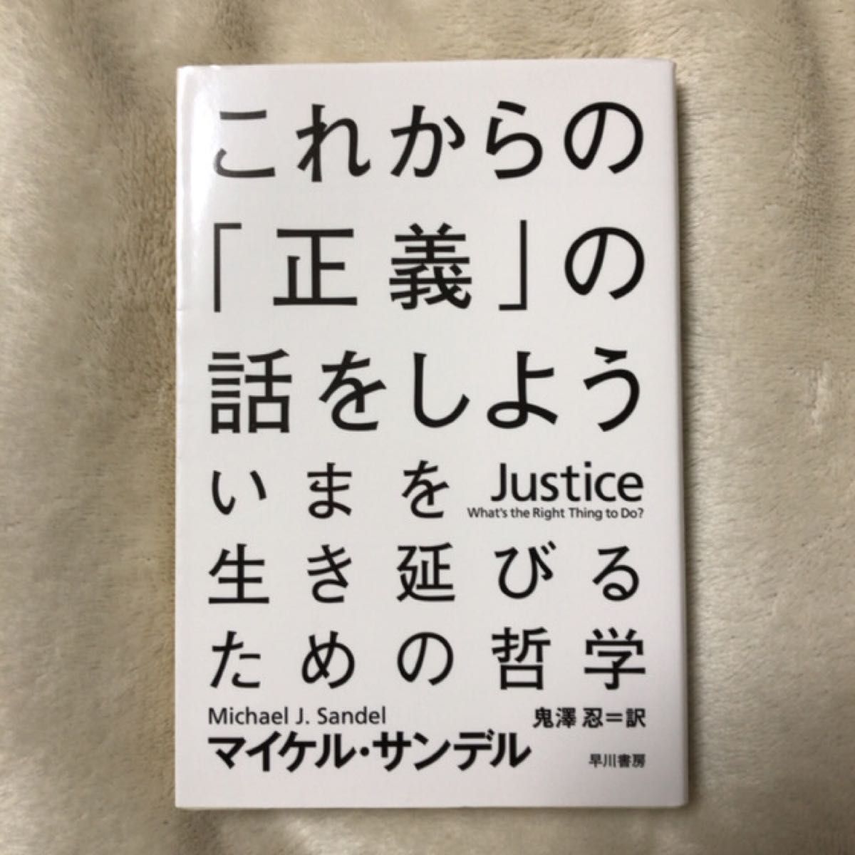 これからの「正義」の話をしよう　いまを生き延びるための哲学 （ハヤカワ文庫　ＮＦ　３７６） マイケル・サンデル／著　鬼澤忍／訳