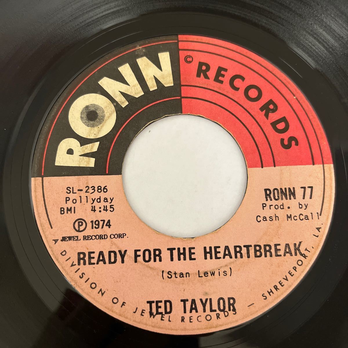 US盤 45 / Ted Taylor She Loves To Do It As Well As You / Ready For The Heartbreak_画像2