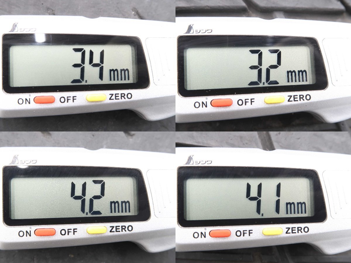 4本 BMＷ 7シリーズ G11 G12 Mスポーツ 社外 20インチ ホイール 8.5J +35 9.5J +38 5H PCD 112 ラジアル 輸入 タイヤ 245/40R20 275/35R20_上段左上より1～4番の残溝画像となります。