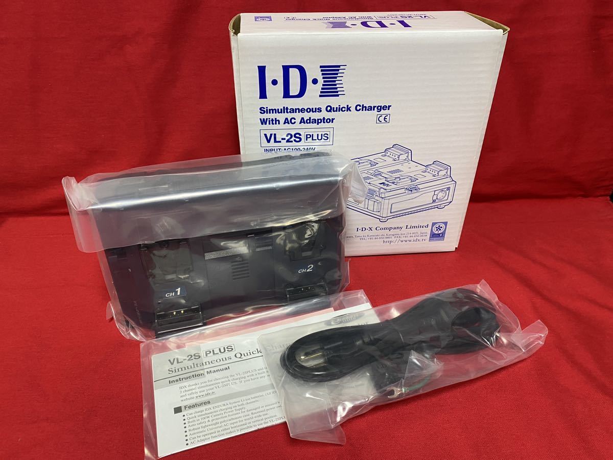 名機 IDX (アイディーエクス) VL-2S PLUS Vマウントバッテリー 2ch同時急速充電器 デッドストック! 新品未使用品 ! 評価100% ! 本人確認済!_画像1